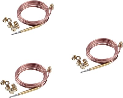 Thermokoppel Kit - Gasfornuis Onderdelen - Apparaat Reparatie - Universele Montage - 1500mm Lengte - Goud