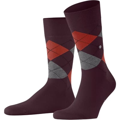 Burlington King gedessineerd katoen sokken heren roze - maat 46-50
