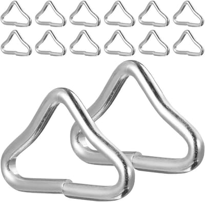 Trampoline Driehoek Gespen - V-ringen Ringen - Trampoline Reparatie - Hoge Sterkte Staal - 25 Stuks - Zilver