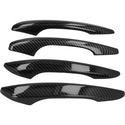 Autodeurklink Cover Koolstofvezel Stijl Vervanging voor Mazda 3 Hatchback BP 2019?2020 black