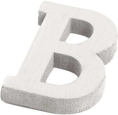 ARTYFETES - Kleine witte houten letter b 5 cm voor bruiloftsdecoratie
