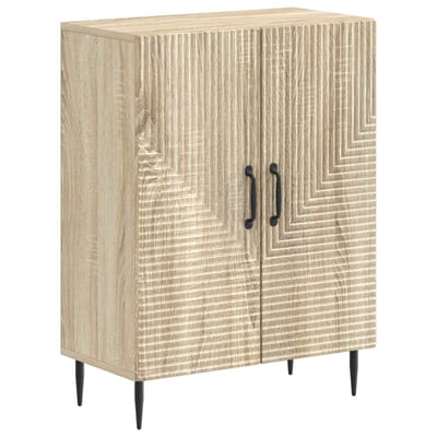 vidaXL - Badkamer - Opbergkast - HAARLEM - Sonoma - Eiken - 59,5 - x - 31 - x - 80 - cm