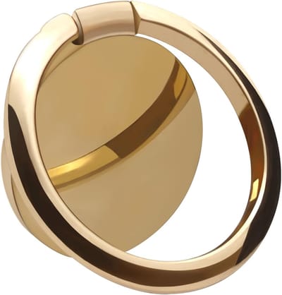 Metalen telefoonhouder, 360 graden draaibare ringhouder, magnetische autohouder, goud
