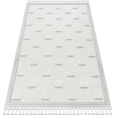 Kleden Rugsx Tapijt YOYO GD62 wit / grijs - 80x150 cm