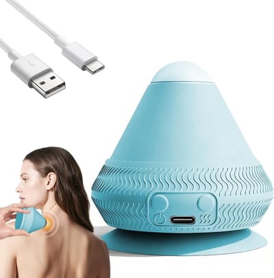 Vibrerende Massagebal met Verwarming en Zuignap voor Spierontspanning en Pijnverlichting