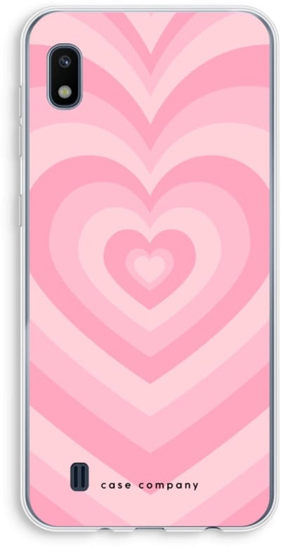 Case Company® - Hoesje geschikt voor Samsung Galaxy A10 hoesje - Hart Roos - Soft Cover Telefoonhoesje - Bescherming aan alle Kanten en Schermrand