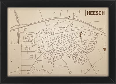 Decoratief Beeld - Houten Van Heesch - Hout - Bekroned - Bruin - 21 X 30 Cm
