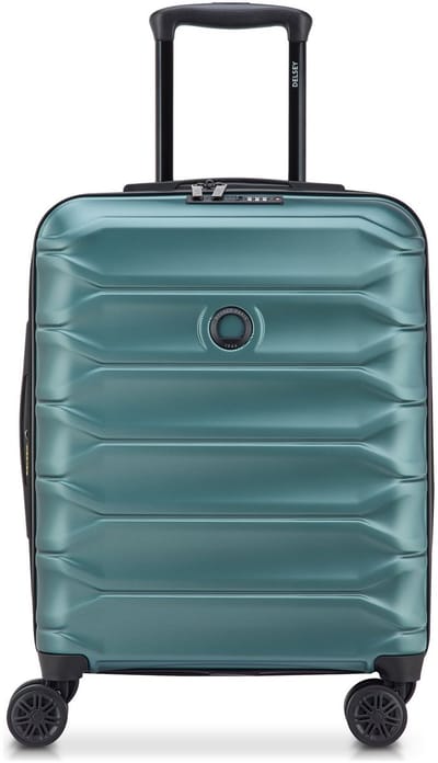 Delsey Paris Meteor 4 wielen Cabinewagen 55 cm met uitbreidingsplooi - Harde bagage - TSA slot - petrol