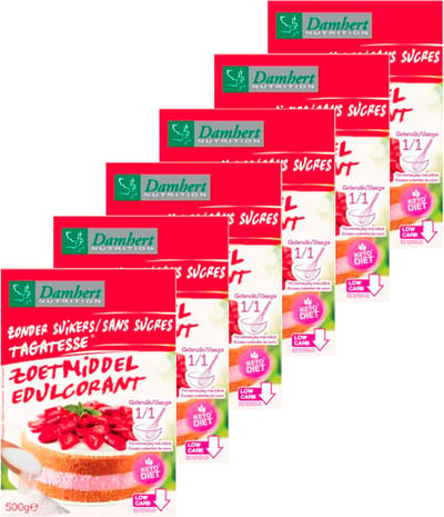 Damhert | Tagatesse Zonder Suikers | 6 Stuks | 6 x 500 g