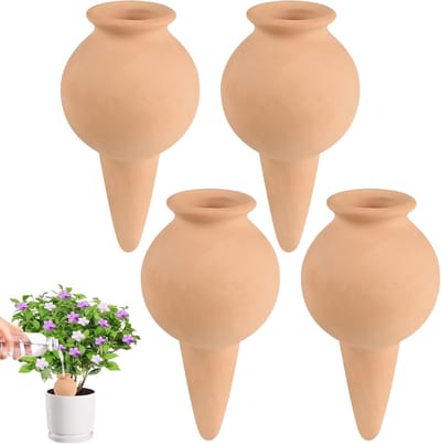 Zelfbewaterende Kegels - Plantenirrigatie Systeem - Planten Verzorgen - Constante Vochttoevoer - 100 ml Inhoud - Natuurlijke Kleur