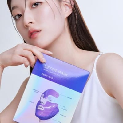 Masque de soin privé DEWYCEL 16g×4 pièces 1 boîte ou 2 boîtes 16g X 4EA purple