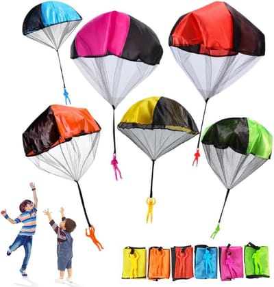 Parachutespeelgoed voor kinderen - 6 stuks vliegend speelgoed voor buiten, cadeau-ideeën en actieve spellen