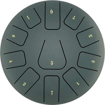 Tambour à langue en acier de 8 pouces, 11 Notes, tambour à main avec maillet, pics à doigts, Percussion pour