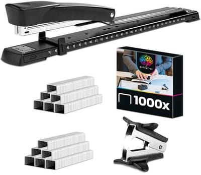 Langdurige Nietmachine voor Brochures - Geschikt voor DIN A3 Papier, Inclusief 1000 Nietjes