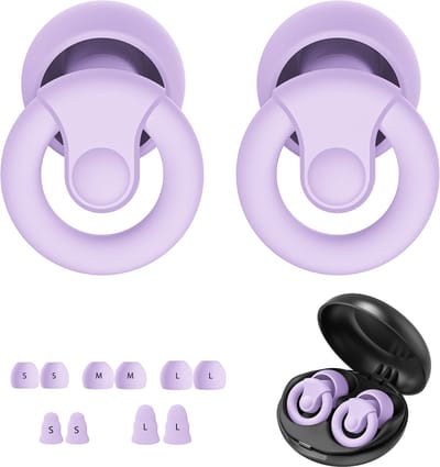 Duriant®-Multifunctionele Oordoppen voor Slapen - Oordopjes Slapen - Partyplugs - Earplugs - Slaapoordoppen - Loop Earplugs - Herbruikbare Slaap Oordopjes-Paars
