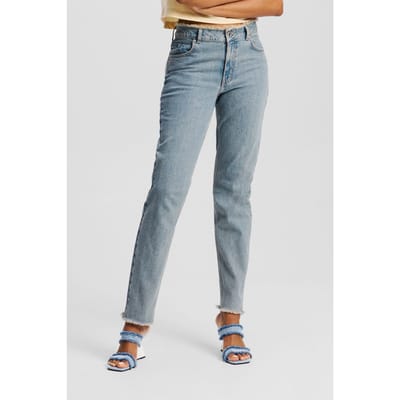 Karl Lagerfeld Mom Denim Tinted Washed Mid Blue Taglia: W26L30 | Pantaloni Outlet | Donna | Blu