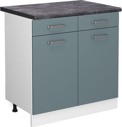Vicco R-Line Keukenonderkast – 80 cm, WB Antraciet Blauw-grijs