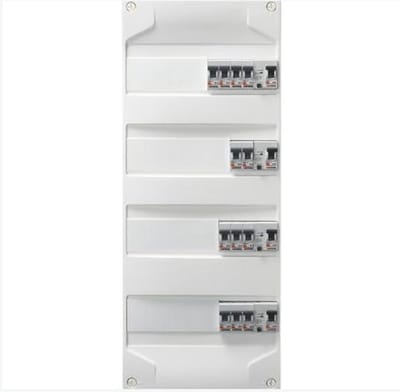 Stoppenkast - Verdeelkast Elektrisch - Elektrische Beveiliging - Vooraf Geïnstalleerd - 25 x 613 x 105 cm - Grijs