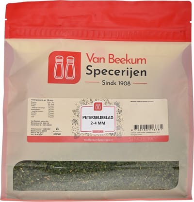 Van Beekum Specerijen - Peterselieblad 2-4 mm - 200 Gram (hersluitbare stazak)