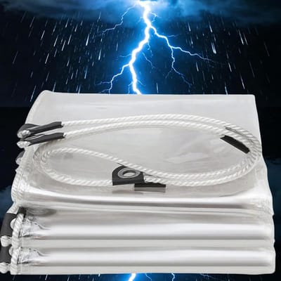 Stevig Zeil - Waterdicht Doek - Tuin Beschermen - Versterkte Randen - 1 x 2 Meter - Transparant