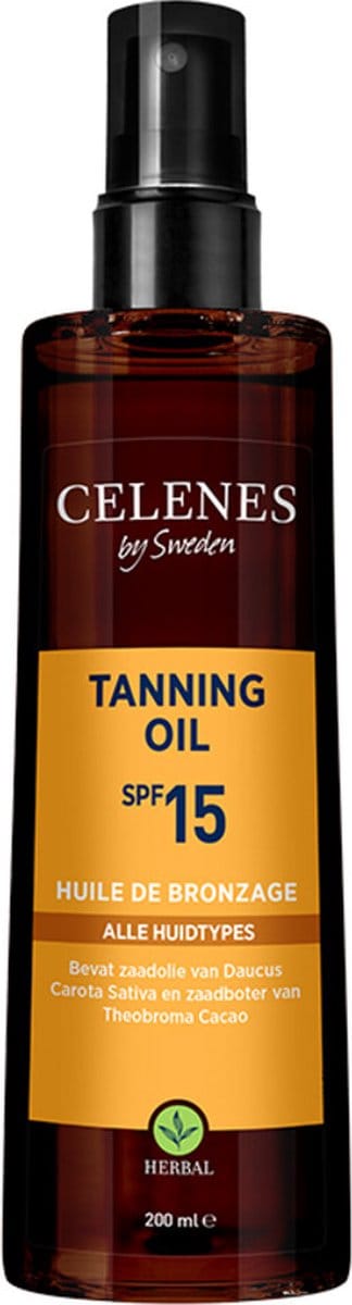 Celenes by Sweden - Tanning oil - 15 SPF