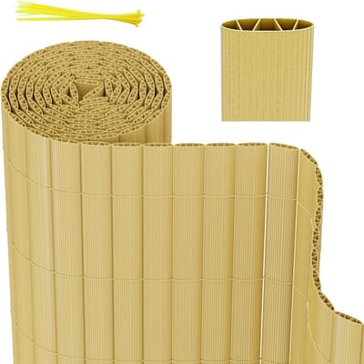 PVC Balkon & Tuinscherm - Inkijk- en Windbescherming met Bevestigingsmateriaal