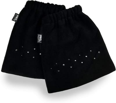 Stijgbeugelbeschermers - Beugelhoezen - Paardrijden Bescherming - Met Swarovski Kristallen - 1 Paar - Zwart
