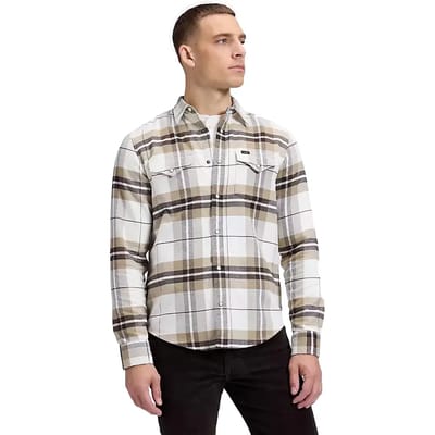 Lee Clean Western Regular Fit Overhemd Met Lange Mouwen Wit L Man