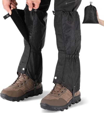 Famanu – Gaiters om te wandelen - waterdichte en ademende beenbeschermers voor dames en heren - verstelbare lichtgewicht schoenen - beenkappen voor jacht - wandelen - bergbeklimmen - sneeuwbeenkappen voor