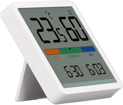 Dailygoods - Hygrometer en Thermometer - 3-in-1 monitor - Temperatuur en Vochtigheid - Nauwkeurige metingen - Gebruiksvriendelijk - Geschikt voor binn