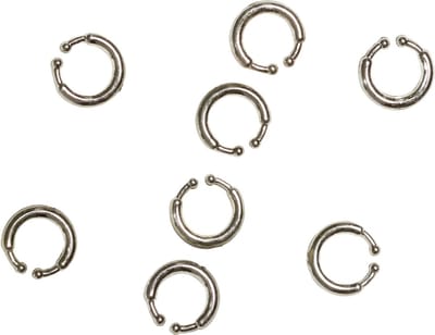 Partychimp Nep Piercings Voordeelverpakking 12 Stuks voor bij Carnavalskleding Heren Carnavalskleding Dames Carnaval Accessoires Verkleedaccessoires - Zilver - 12 Stuks