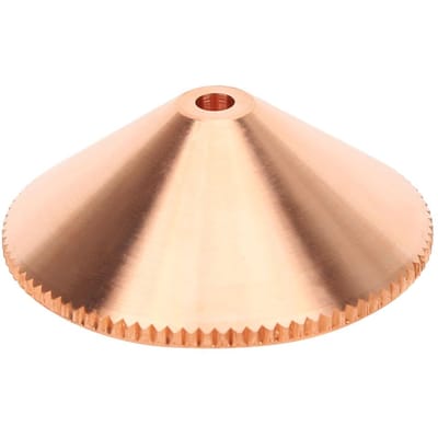 1 stuk Enkellaags Lasermondstuk Messing voor CO2 Fiber Lasersnijmachine 1.82.02.53.0mm2.5mm beige