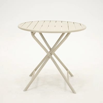 Tuintafel Globe 80cm rond cream