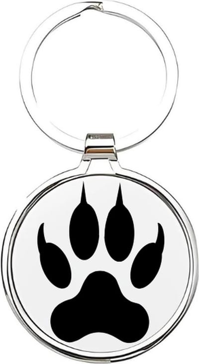 Akyol - Hondenpoot Sleutelhanger - honden - hondenliefhebbers - Hond - puppy - huisdier - 4 x 7,5 CM