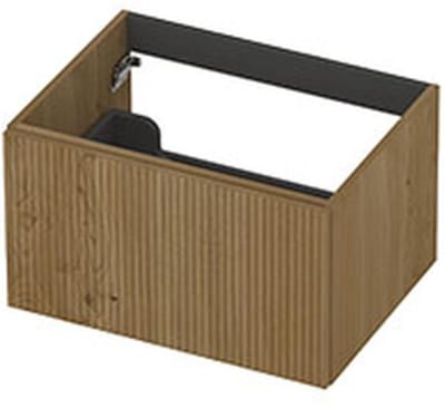 INK - Onderkast 1L Fineer Gefreesd Tbv Greep - 600x450x400 Mm - Natur