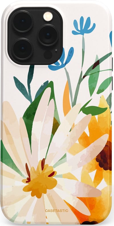 Casetastic Hoesje Geschikt voor Apple iPhone 14 Pro Max Magsafe - Stijlvolle Beschermende Duo-layer Case - Veld vol zon