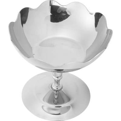 Dessertbeker met voet Multifunctioneel Vaatwasserbestendig Roestvrijstalen IJscoupe met voet voor Pudding Salade Snack Type 2