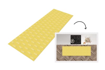 Keukenloper - Loper keuken - Bloemen - Pastel - Patronen - 150x50 cm - Keukenloper vinyl