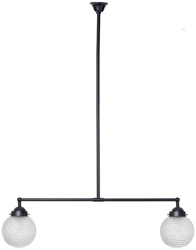 Moonlight T-lamp 2 lichts Nouveau Romance Geëtst - Art Deco Trade