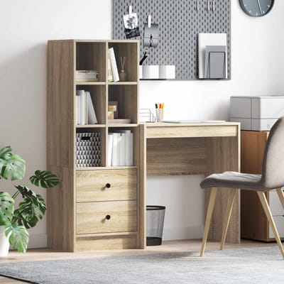 vidaXL - Bureau - Sonoma - Eik - 115,5 - x - 40 - x - 127 - cm - 2 - st