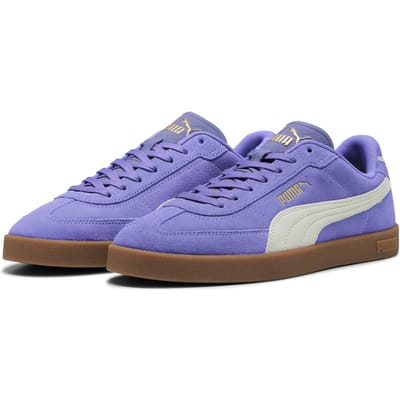 PUMA Puma Club II Era Suede Unisex Sneakers - Dark Amethyst-Sage Frost-PUMA Gold