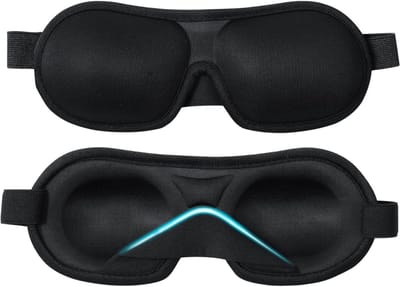 Eye Mask Sleep - Masque de Nuit Femme & Homme - Extra Doux - Zwart