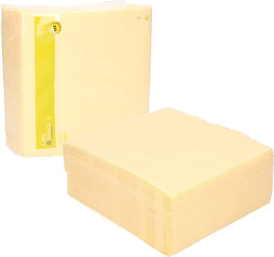Cosy & Trendy Servetten - crème wit - 80x - 38x38 cm - Tafeldecoratie - Papier - luxe kwaliteit