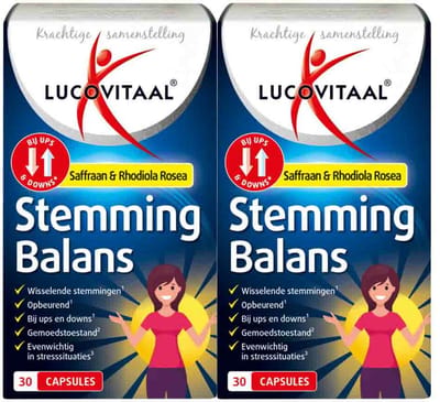 Lucovitaal Stemmingbalans - 2 x 30 capsules - Voordeelverpakking