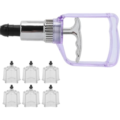 Vijfpuntige Stervormige Cupping Cup Set Pijnverlichting Massage Cupping Therapie Set Pomp Pistool white