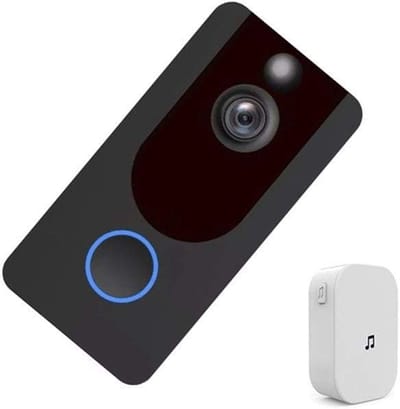 Video Deurbel - Slimme Camera - Huisbewaking - 1080P Full HD - 166 Graden Kijkhoek - Zwart