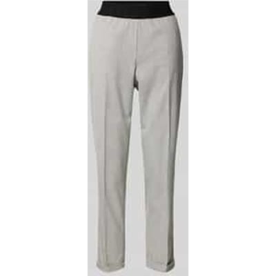 Tapered fit stoffen broek met persplooien, model 'Maron'