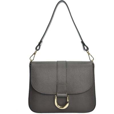 Anna Luchini Bordeauxrood Rundleer Tas