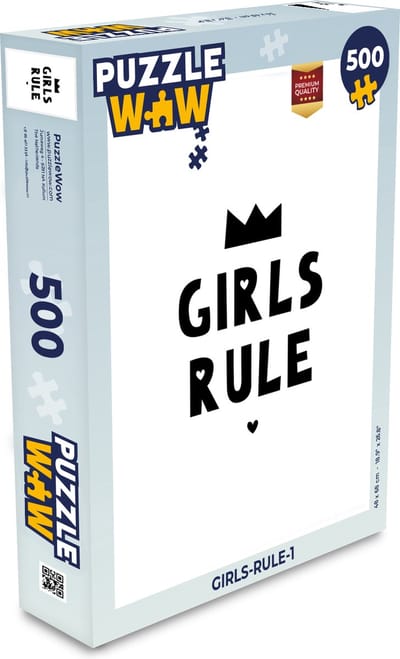 Puzzel Quotes - Kinderen - Meisjes - Girls Rule - Spreuken - Legpuzzel - Puzzel 500 stukjes
