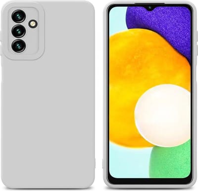 Cadorabo Hoesje geschikt voor Samsung Galaxy A13 5G in FLUID WIT - Beschermhoes gemaakt van flexibel TPU silicone Cover Fluid Case